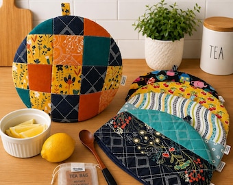Tea Cozy, cosie, cozies, cosies, keep teapot hot, cottage, patchwork, custom order
