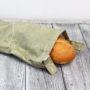 Reusable Bread Bag, FoodSafe and Waterproof. Keeps bread fresh