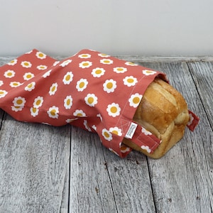 Reusable Bread Storage Bag, Sourdough, French Bread, bread storage, Waterproof reusable lining. keeps bread fresh