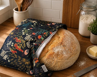 Reusable Bread Bag, keeps bread fresh, Waterproof Food Storage sourdough supplies, home made