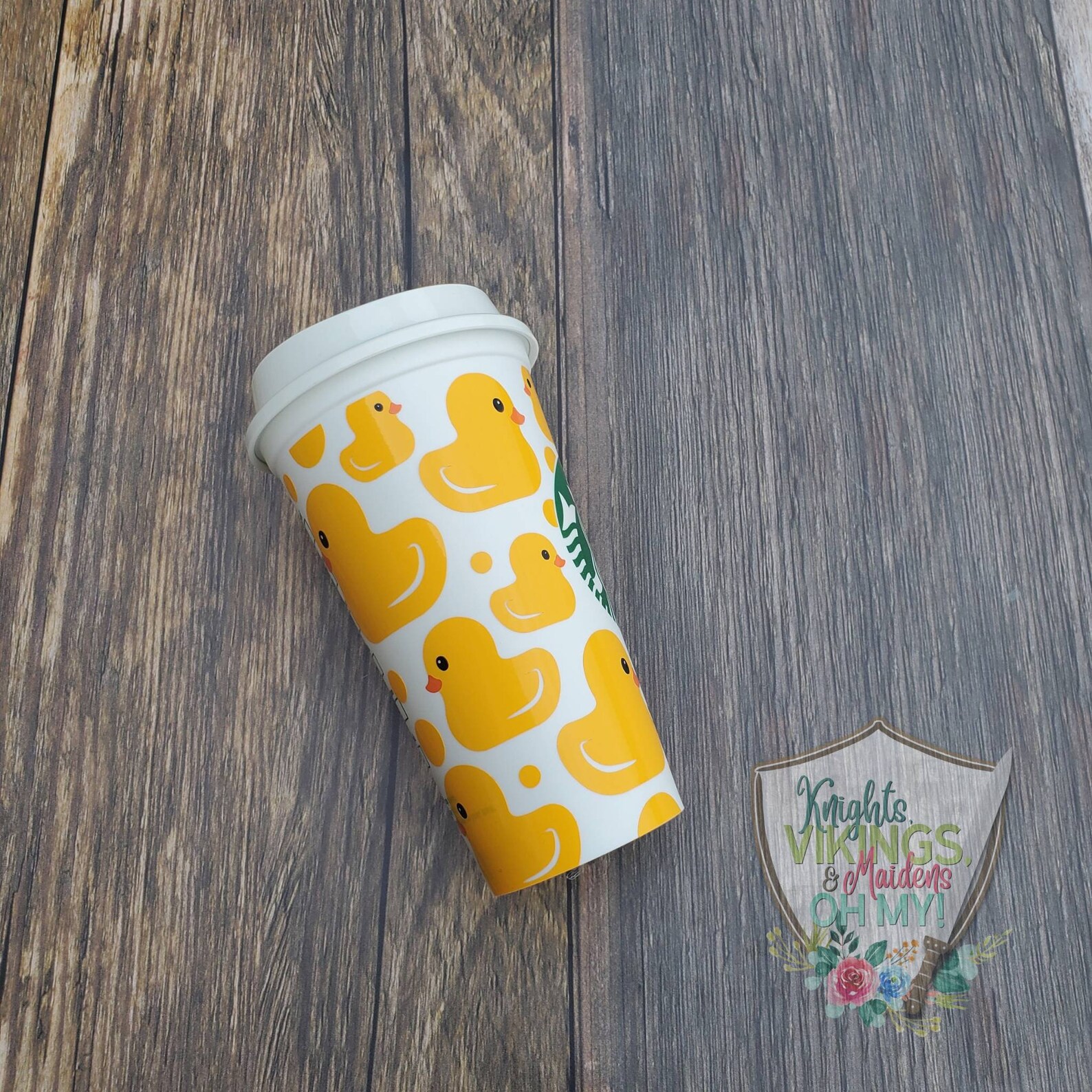Yellow Duck Hot Cup Starbucks Hot Cup Hot Cup Tumbler Full Etsy
