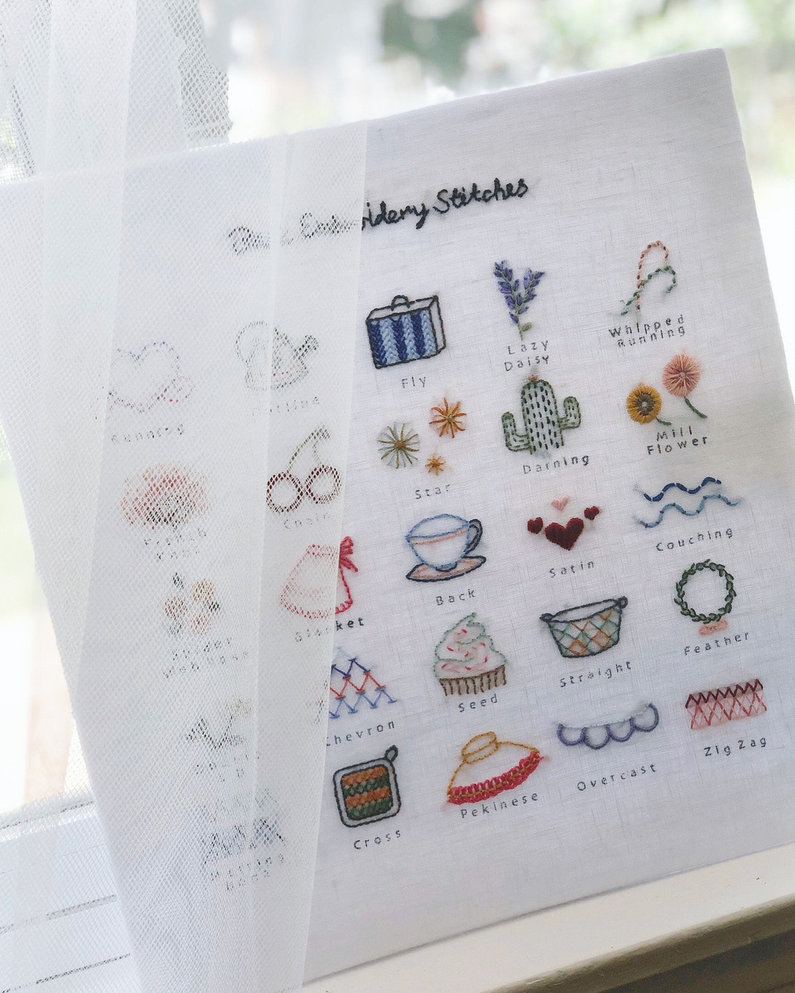Basic Embroidery Stitch Sampler PDF Pattern for Beginners Etsy Basic Embroidery Stitch Sampler PDF Pattern for Beginners Etsy