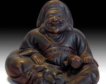 大黒備前焼アンティーク日本陶器富の神置物像大黒天置物 - Etsy 日本