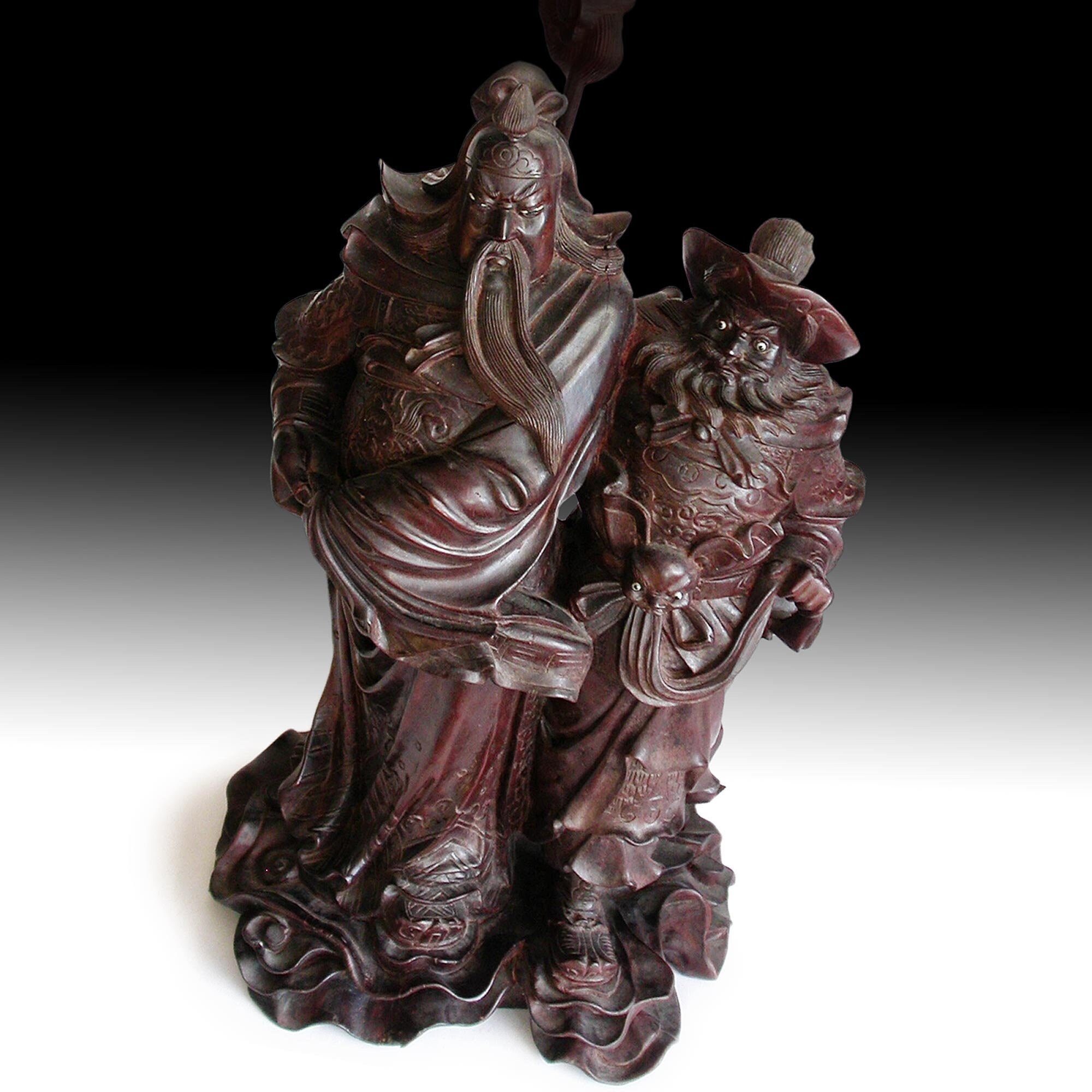 10"Antiques Chinese Old Boxwood Hand-Carved Fengshui Dragon lucky Statue Screens 10"Antiques Chinese Old Boxwood Hand-Carved Fengshui Dragon lucky Statue Screens