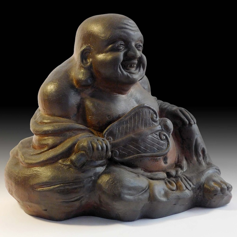 Zen Master Happy Buddha Hotei Antique Japanese Ko Bizen - Etsy