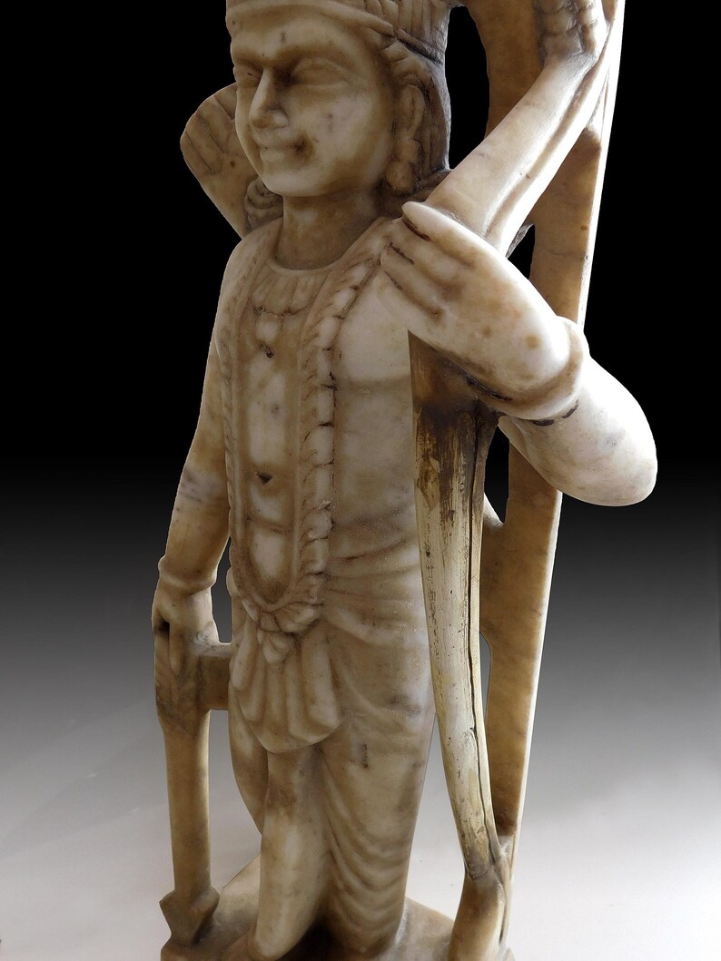 Vintage Hindu Deity Rama Breaking Bow Marble Stone Statue 15”H 羅摩斷弓 - Etsy