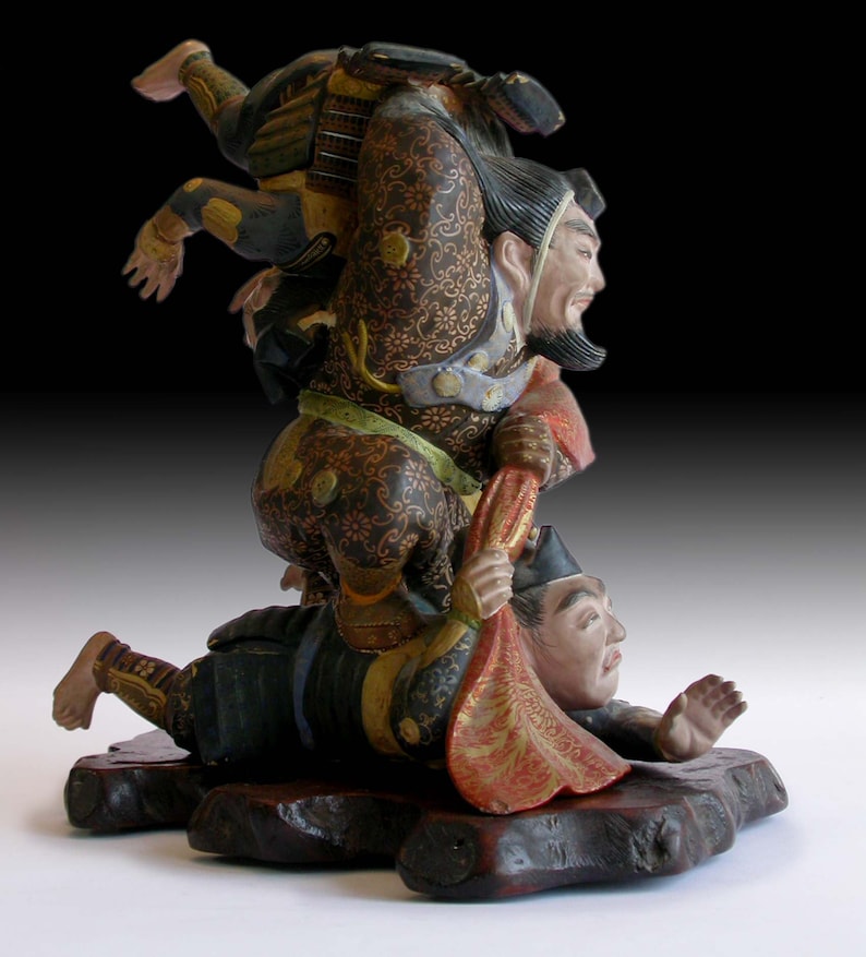 Yamabushi Samurai Warrior Benkei Meiji Toso Gosho Ningyo Paper Etsy