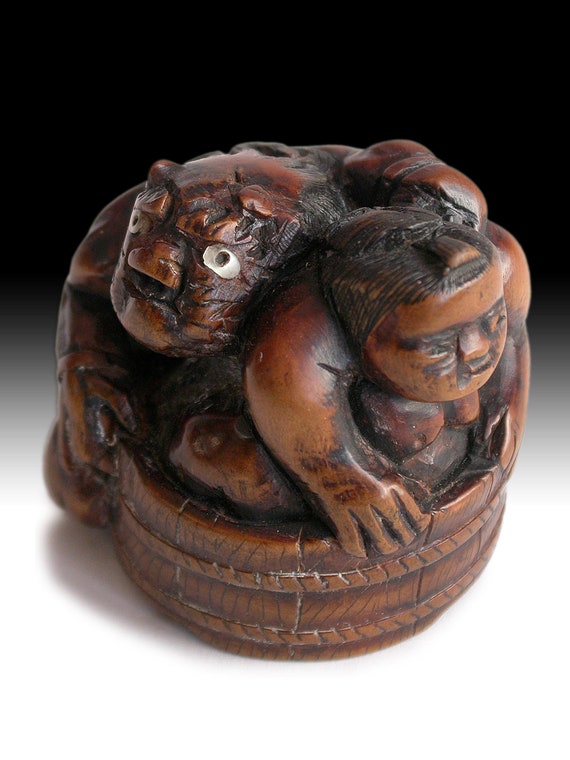 根付 ヴィンテージまたはアンティーク netsuke 0110F10 Netsuke 根付