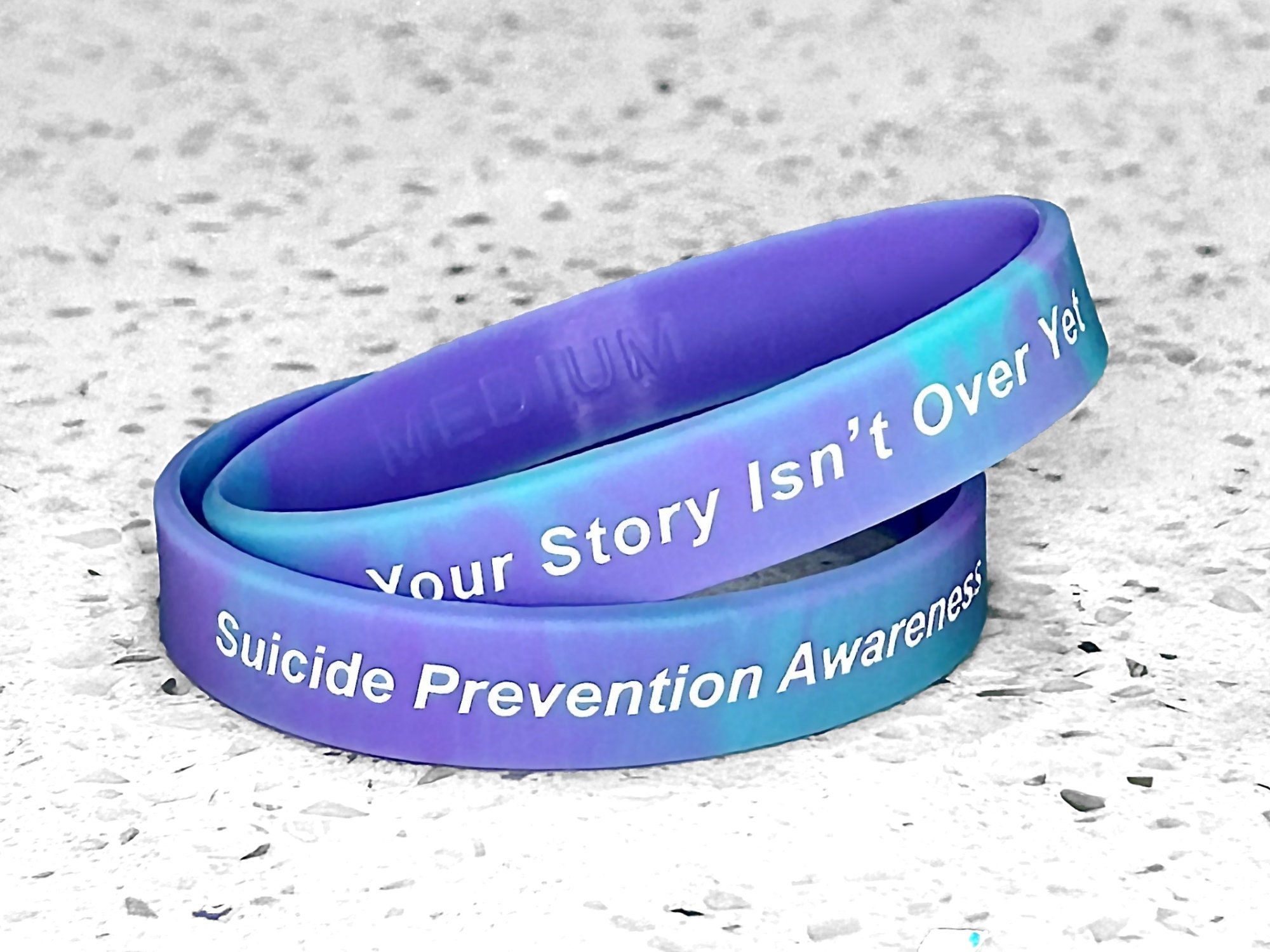 Suicide Prevention Awareness Paracord Bracelet – Lightweight & Colorful (Please Choose Your Wrist Size!)