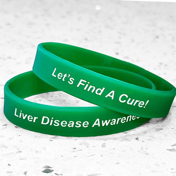 Liver Disease Awareness Wristband Bracelet Green Silicone Survivor Support Gift Warrior Loved Ones Fight Battle Hope Cure Cancer Cirrhosis