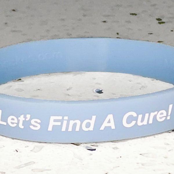 Periwinkle Blue Awareness Wristband Silicone Bracelet Esophageal Cancer Eating Disorders Anorexia Nervosa Gastric Cancer IBS Irritable Bowel