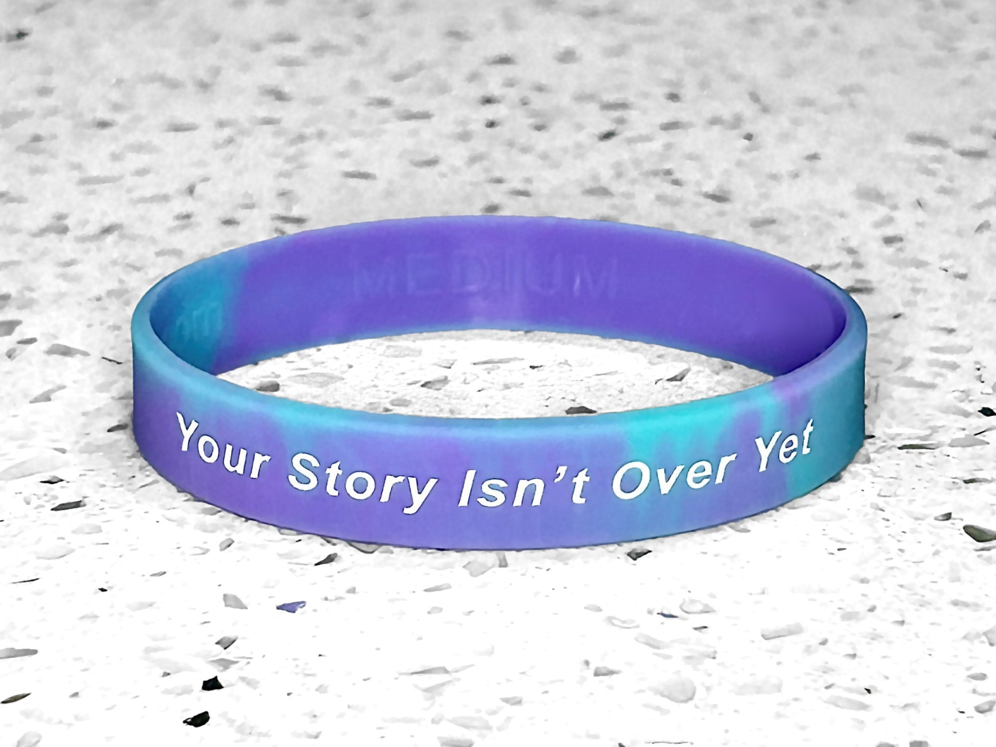 JOLLYINSPIRE Get Well Soon Gifts Teal Awareness Ribbon
