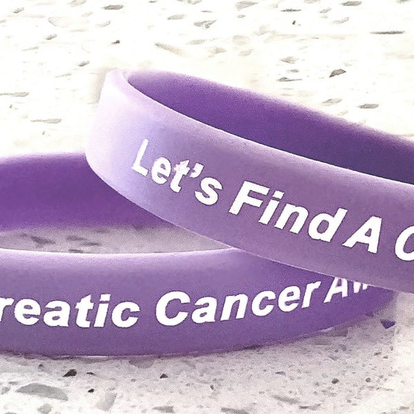 Pancreatic Cancer Awareness Silicone Wristband Bracelet