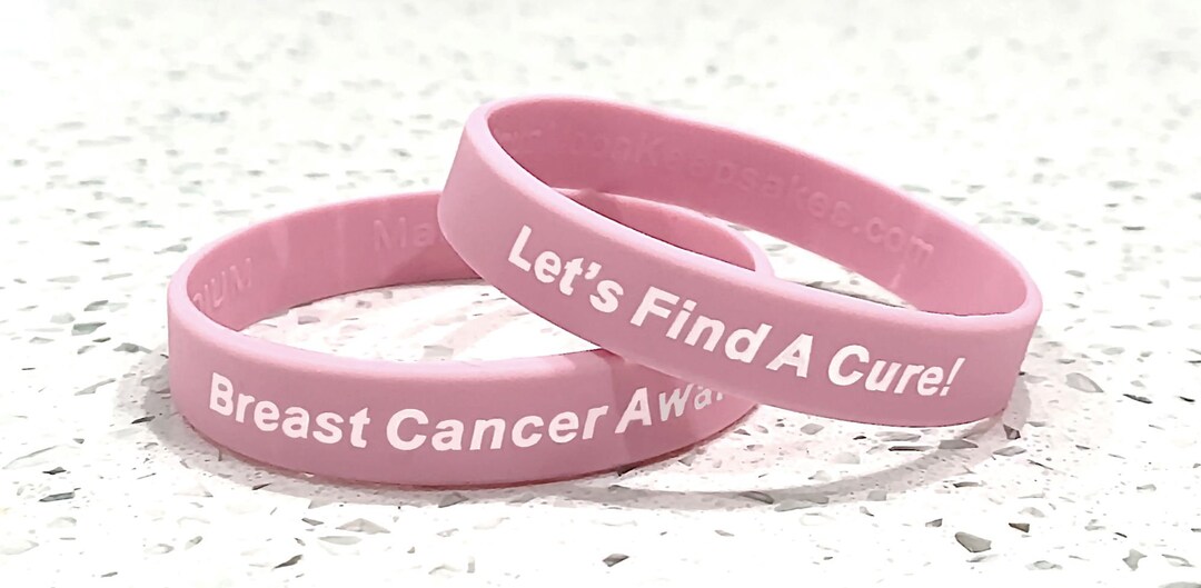 Buy Breast Cancer Awareness Silicone Wristband Bracelet Online in India 