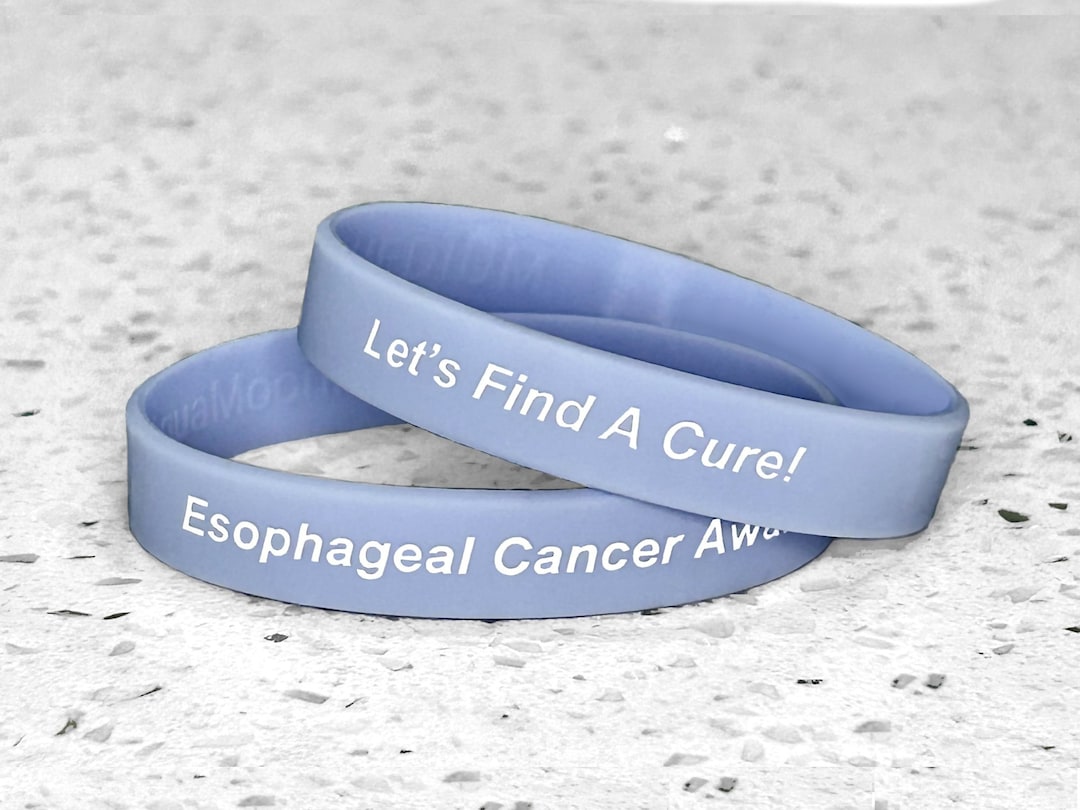 Esophageal Cancer Awareness Wristband Bracelet Periwinkle Silicone Survivor Support Gift Warrior Loved Ones Fight Battle Hope Cure Esophagus Etsy
