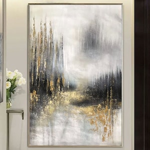Abstract Paitning on Canvas Textured framed Wall Art for living room Wall Decor Wabi-Sabi style Painting Large Modern Art PIanting for home