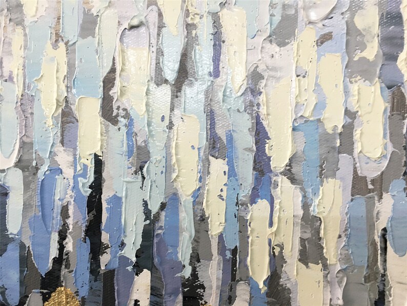 Light Purple Framed Abstract Painting Canvas Wall Art for Etsy