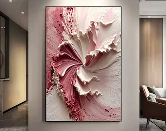 3DTextured Wall Art  Abstract artwork Large Canvas Healing painting for Living Room Bedroom decor