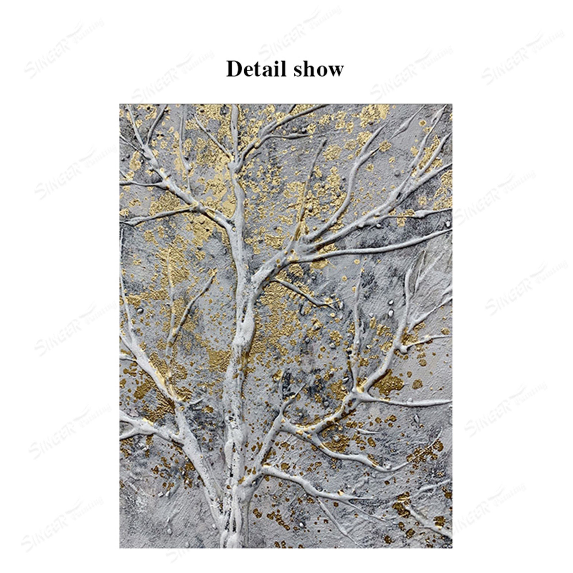 Abstract Tree Painting Canvas Wall Art Pictures for Living | Etsy