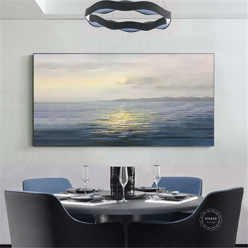 Abstract Framed Painting Handmade Canvas Wall Art Pictures for Etsy