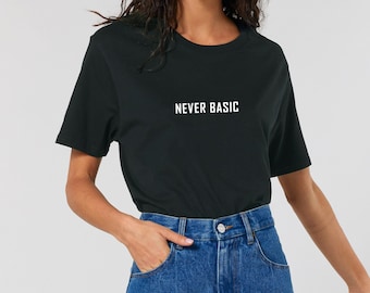 Camiseta de algodón orgánico Never Basic