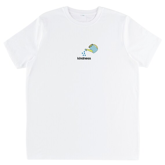 Kindness T-shirt - Embroidered Organic Cotton T-Shirt