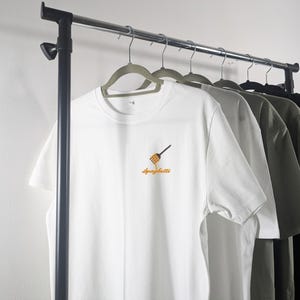 Spaghetti Embroidered Organic Cotton T-shirt