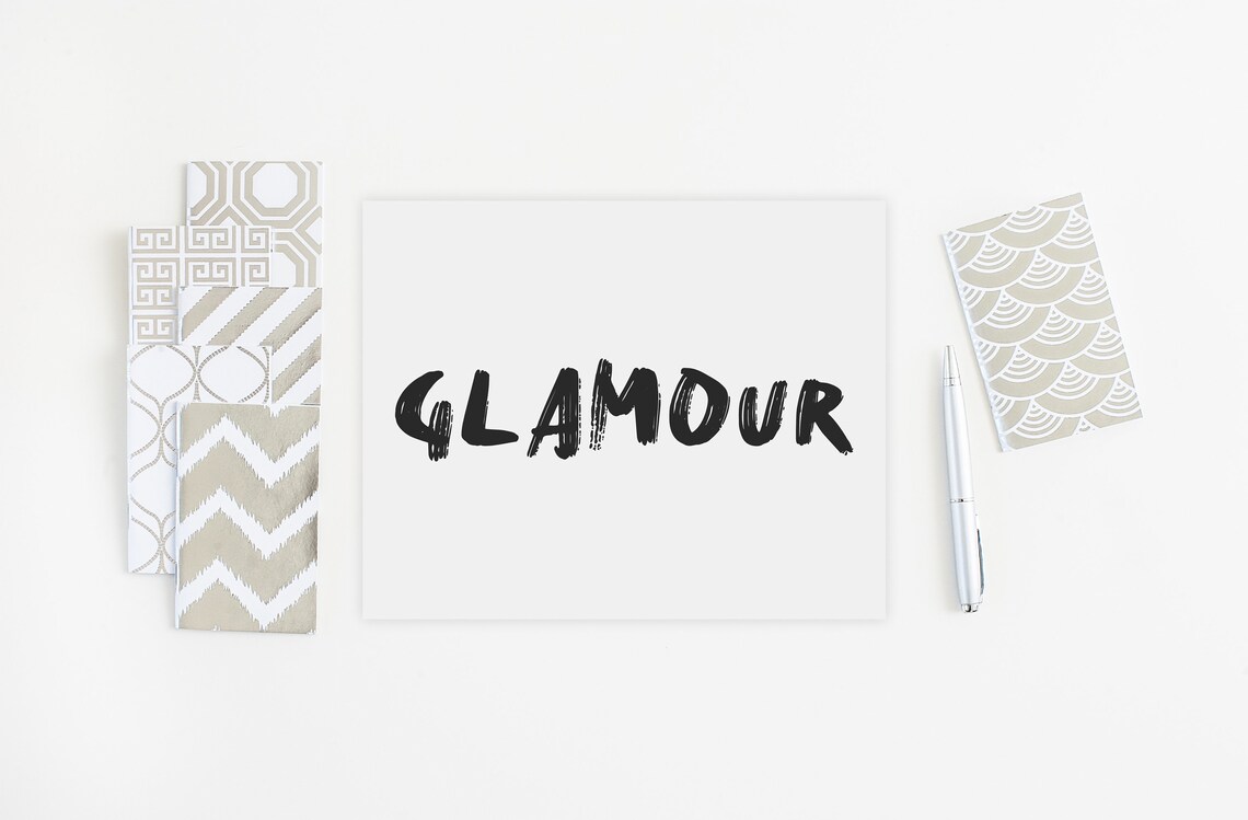 Glamour Printable Art Digital Download Downloadable Art Poster Black ...