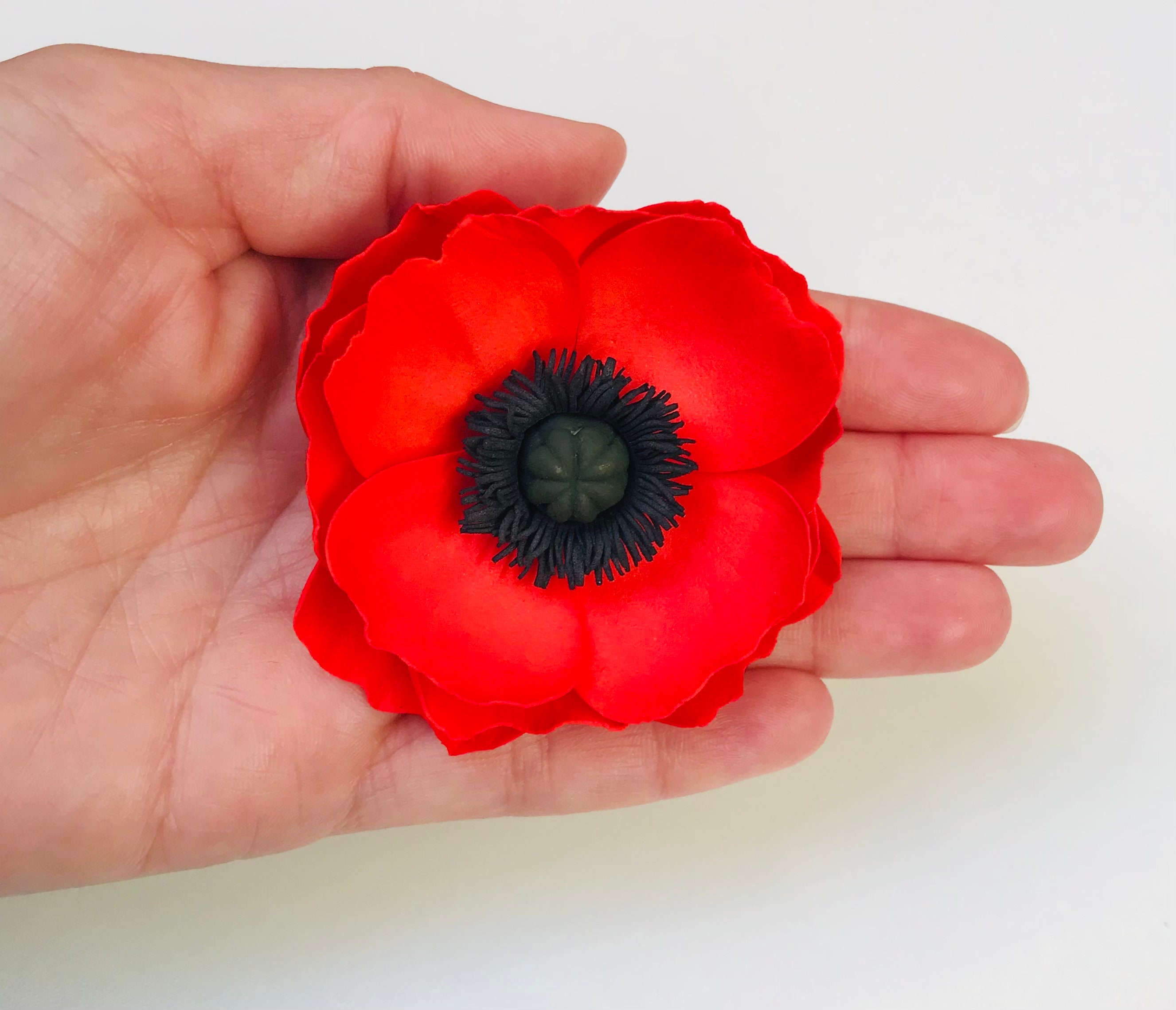 Poppy Magnetic Pin Etsy