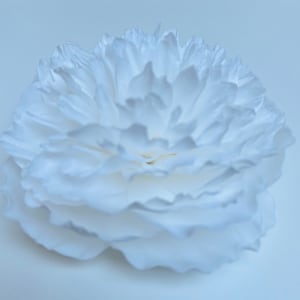 Peony brooch Large flower brooch White peony flower gift for her Handmade peony hair clip Hot pink peony hair pin  Real touch flower brooch