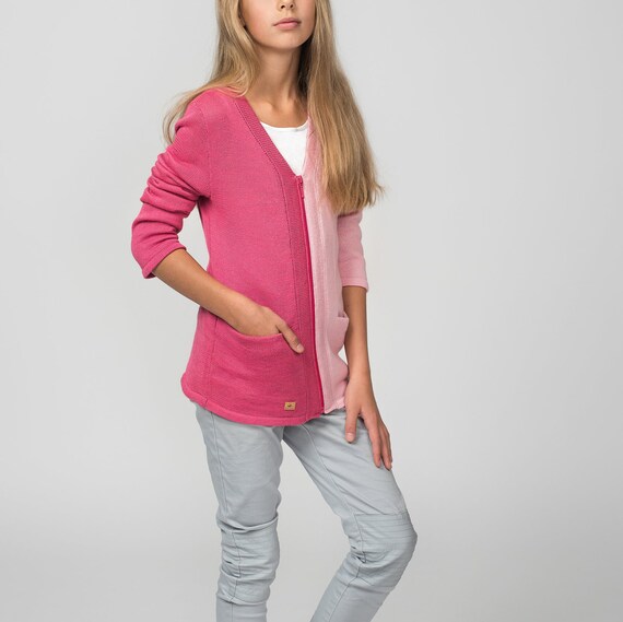 Suéter de punto de las niñas chaqueta noruega suéter de | Etsy México