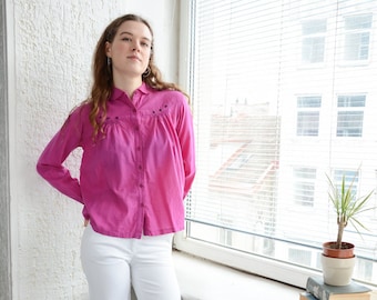 Vintage Pink/Purple Beaded Shirt