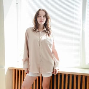 Vintage Modern Beige Shirt