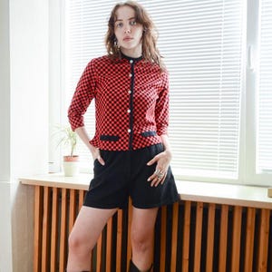 Vintage 60's Red Checked Jacket