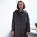 sandramoffat1 reviewed Vintage 80's Leather Hooded Coat In Brown
