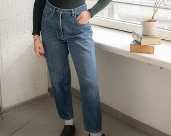 Vintage 80's Blue Straight Cotton Jeans