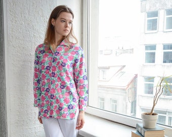 Vintage Floral Print Bohemian LILLY PULITZER Top