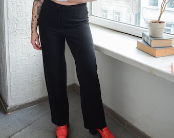 Pantalón Recto Vintage 80's Negro