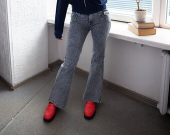 Vintage 90's Y2K Grey Flare Trousers