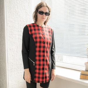 Vintage 80's Red/Black Checked Jacket