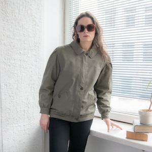 Vintage 70&#39;s Bomber Jacket In Khaki