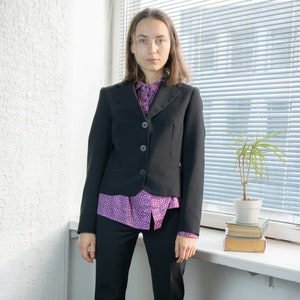 Blazer classique noir vintage des années 90