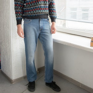 Vintage 80's Blue Straight Cotton LEE Jeans