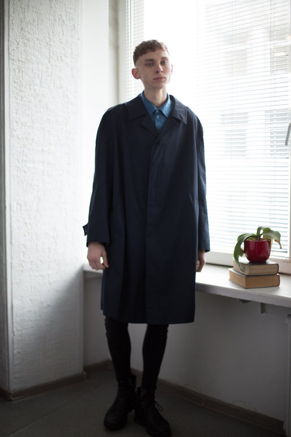 Vintage 80's Navy Minimalist Coat