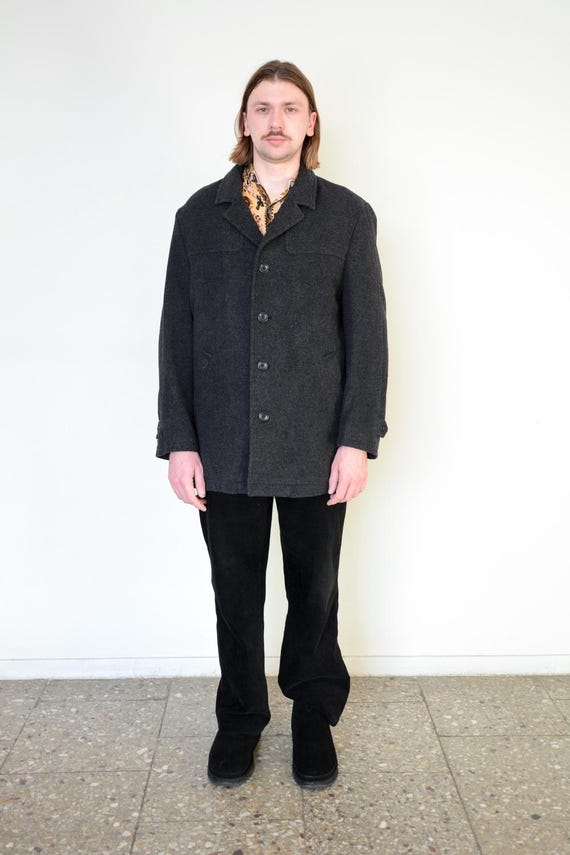 Vintage Bohemian Italian Grey Wool/Cashmere Jacket