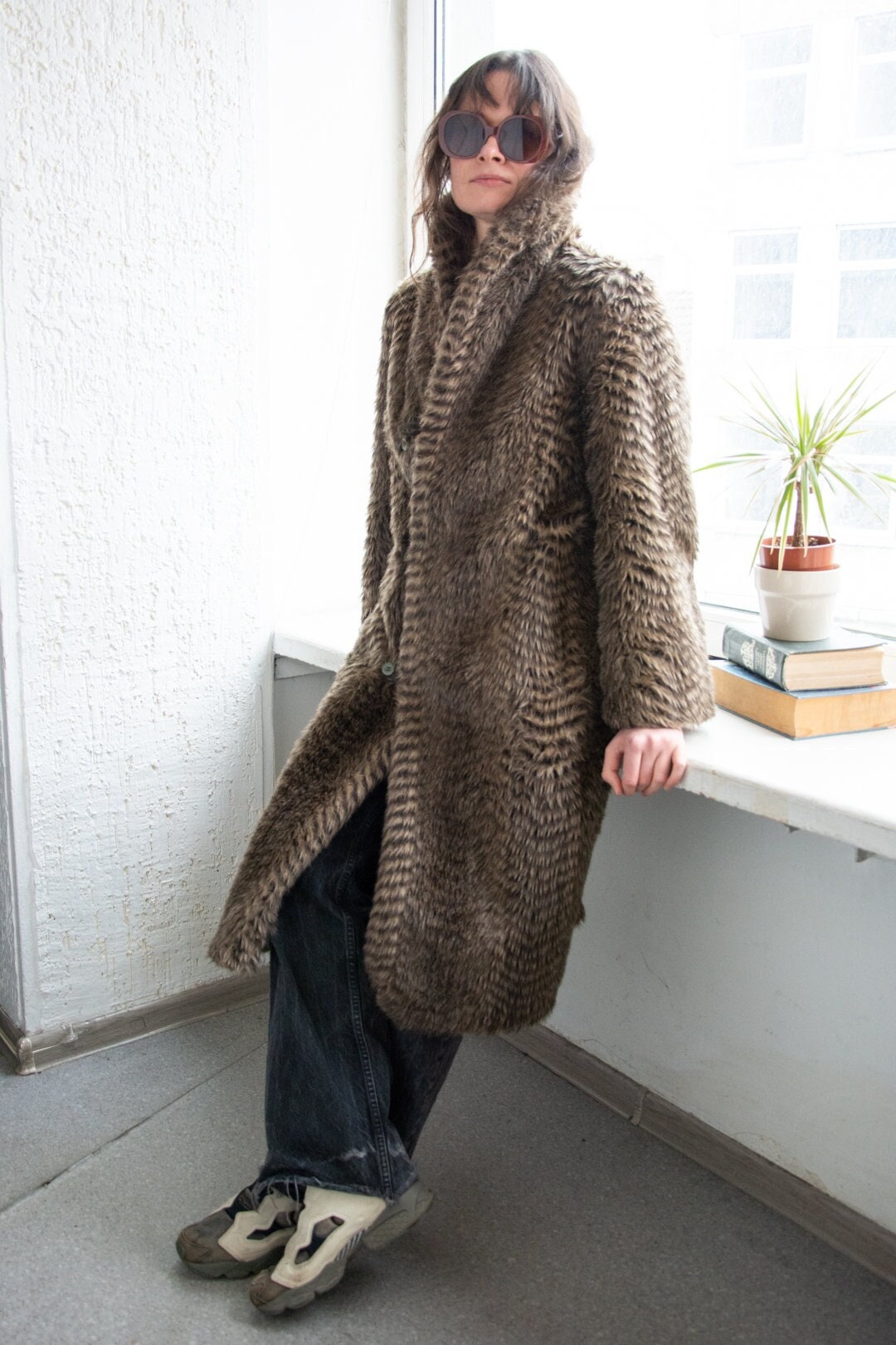 The Cocoa 1970s Faux Fur Coat