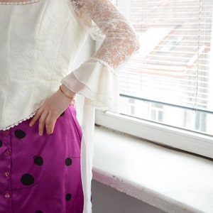 Vintage White Lace Corset Top - Etsy