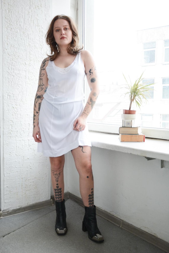 Vintage White Slip Dress Vintage White Slip Dress