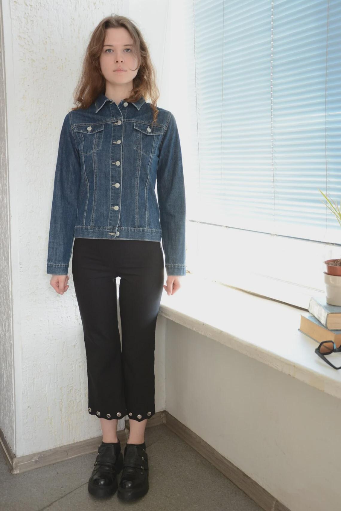 Vintage Blue Denim Jacket, foto 4 di 4