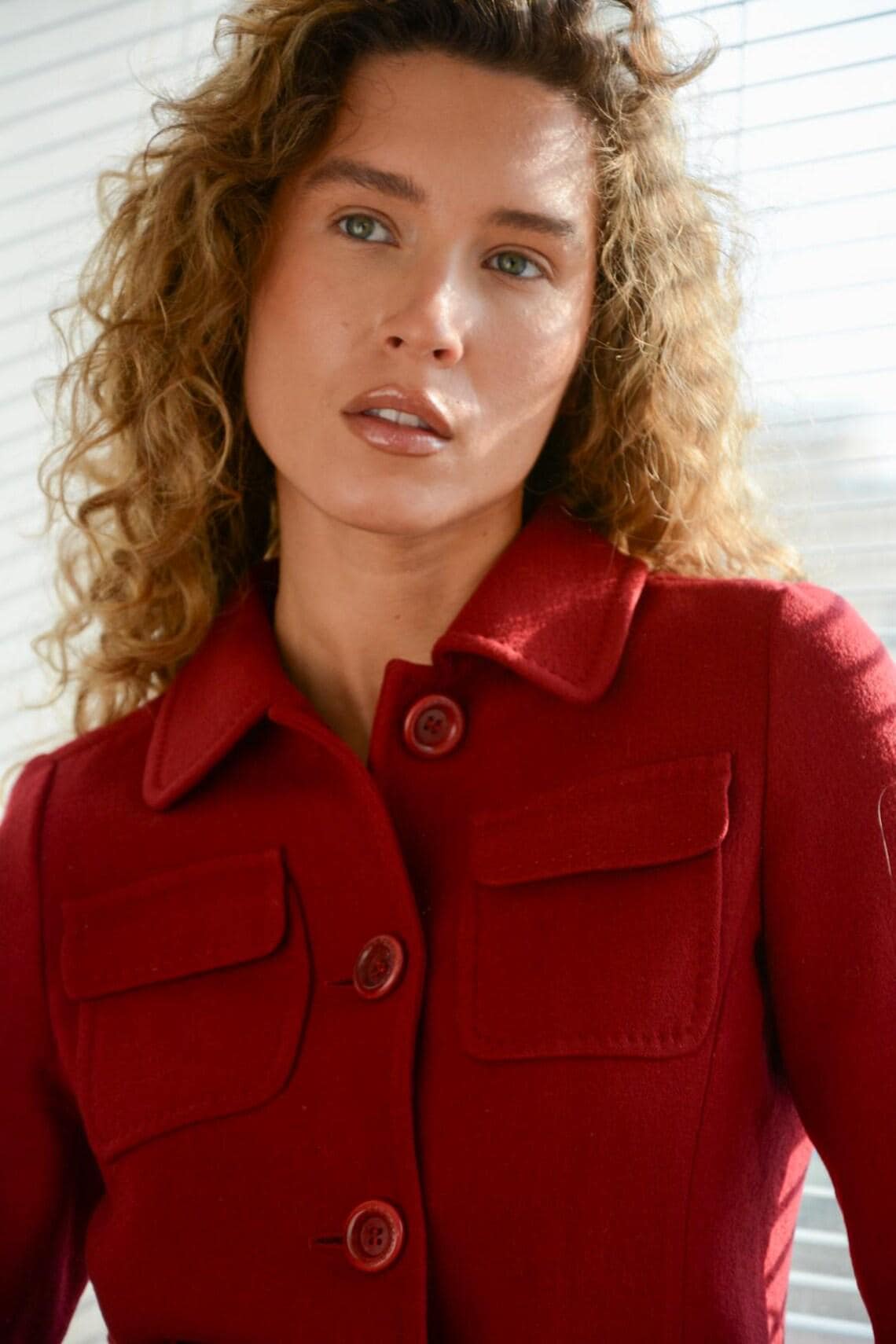 MOSCHINO CHEAP AND Chick Vintage Red Soft Wool Jacket - Etsy